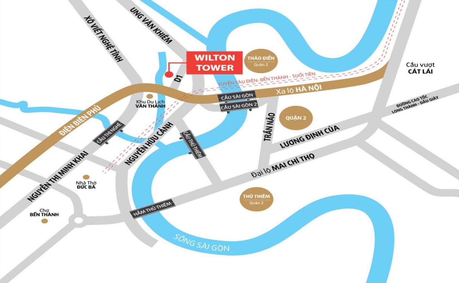 Vị trí dự án căn hộ Wilton Tower