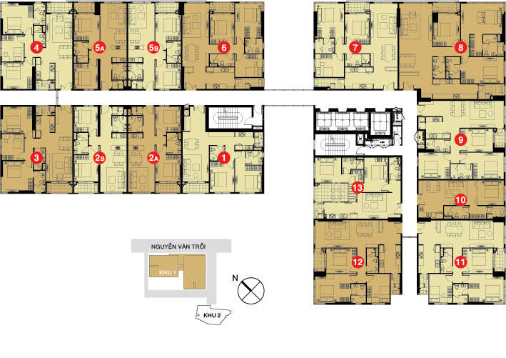 Mặt bằng dự án căn hộ Prince Residence