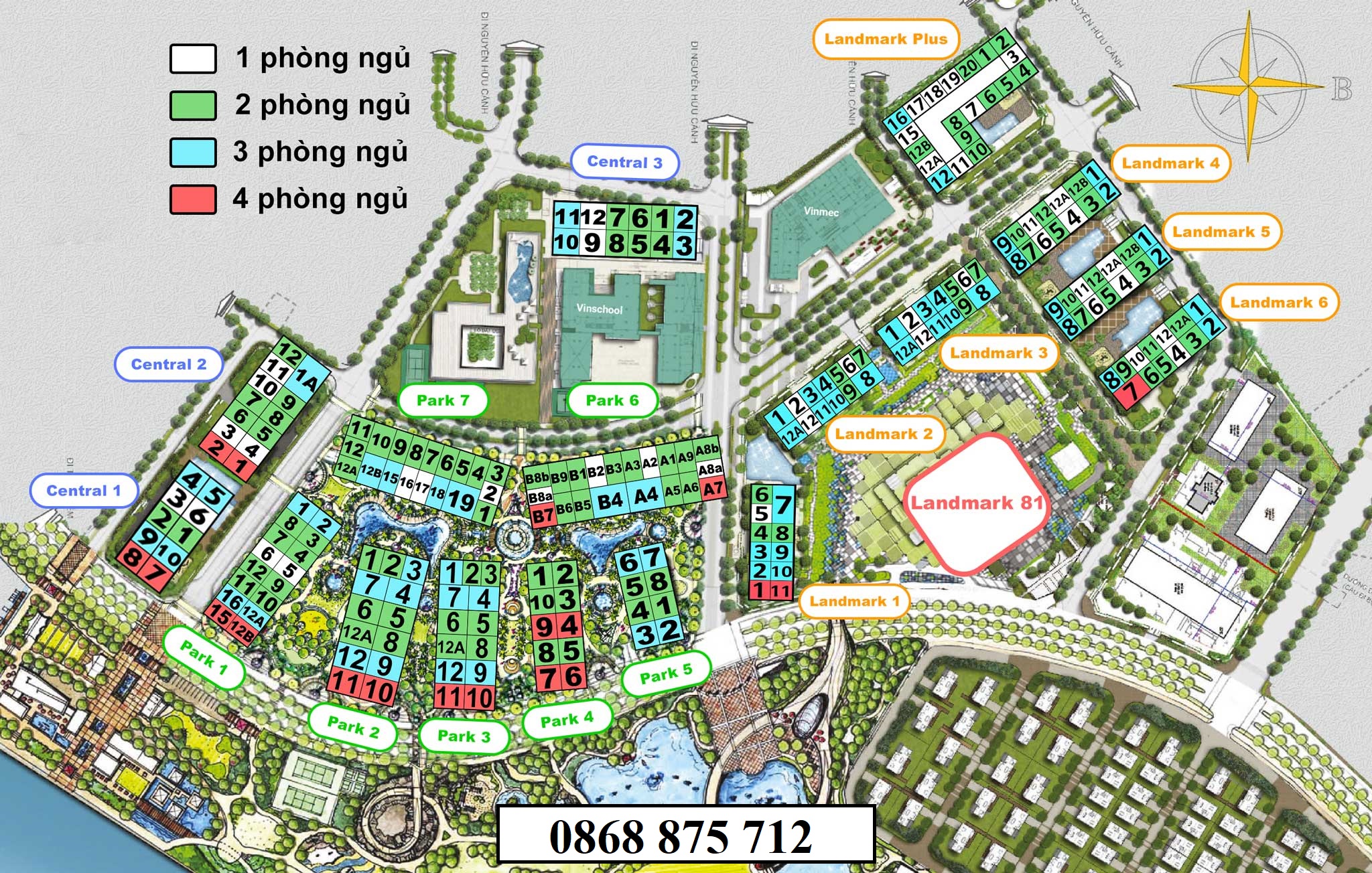 Mặt bằng Vinhomes Central Park